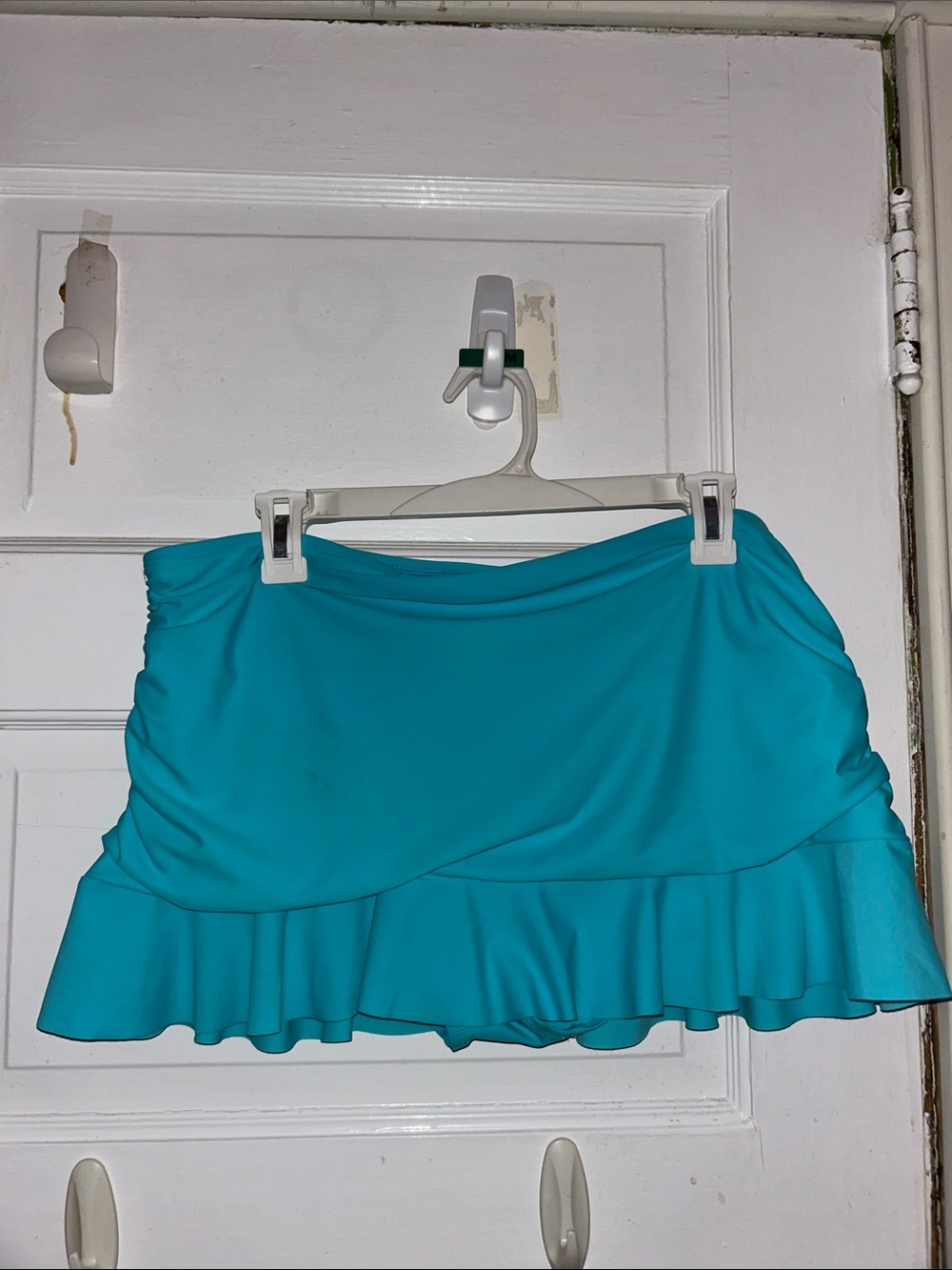 Women’s Turquoise Ruffle Swim Skirt
